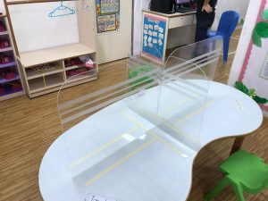Table divider kindergarten
