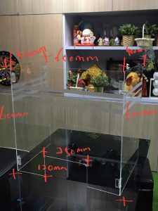 Workplace Anti Spray Acrylic Protective Isolated Plastic Desk Board